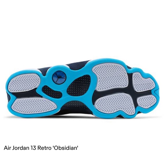 Men’s Air Jordan 13 Retro White French Blue Black Multi Basketball Shoes - Picture 14 of 15